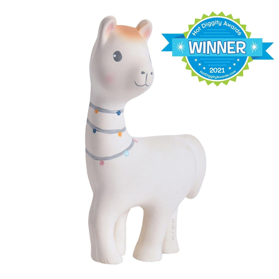 Lilith the Llama Organic Rubber Teether Toy
