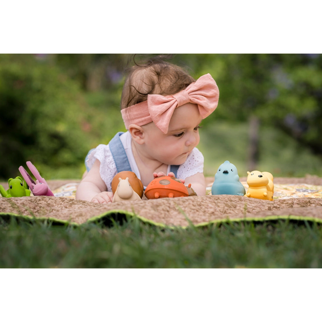 Snail - Natural Organic Rubber Teether, Rattle & Bath Toy