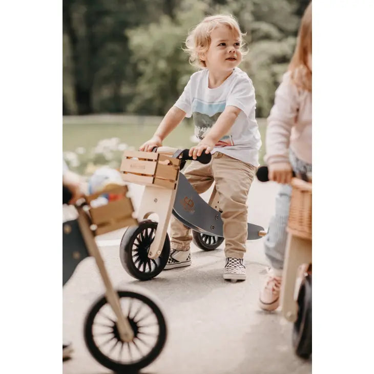 Tiny Tot Plus 2-in-1 Wooden Balance Bike & Tricycle
