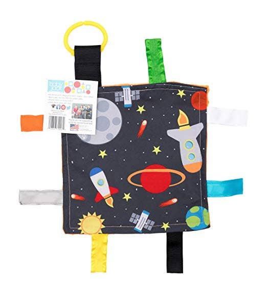 Space Rockets Crinkle Tag Square 8x8