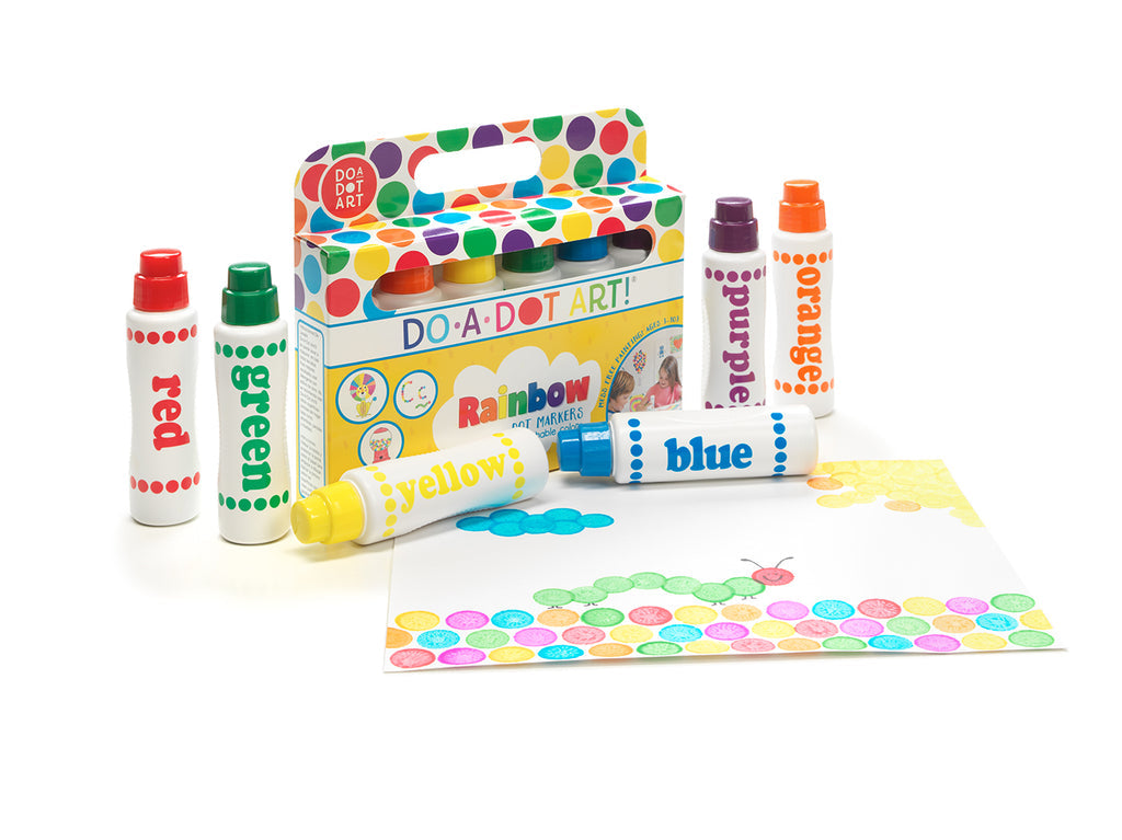 Rainbow 6 pack Dot Markers