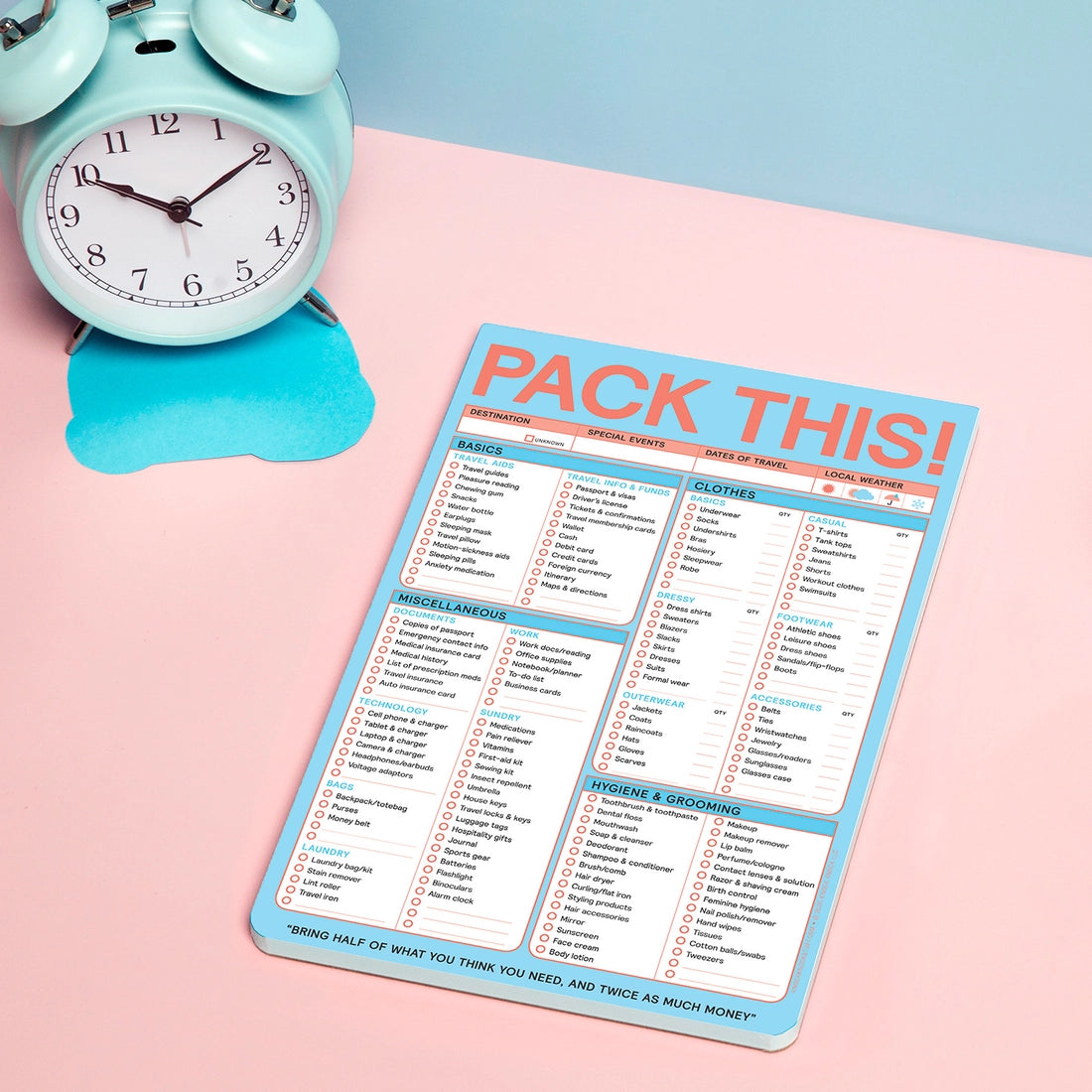 Pack This (Refresh) Pad