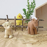 Chick - Natural Organic Rubber Teether, Rattle & Bath Toy