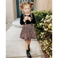 Leopard Print Suspender Skirt-Dresses-Bailey's Blossoms-12-18 M-bluebird baby & kids
