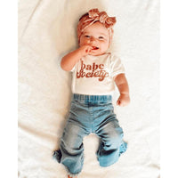 Sophie Denim Bell Bottoms-Bottoms-Bailey's Blossoms-6-9 M-bluebird baby & kids