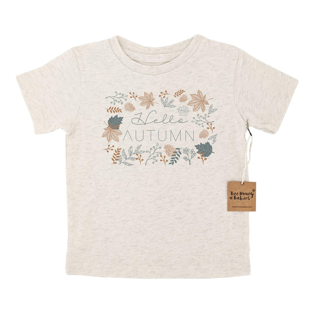 Hello Autumn Tee-Tops & Tees-Bee Honey Babies-3-6 M-bluebird baby & kids