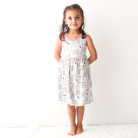 Rainbow Love Racerback Dress-Pajamas-Bestaroo-2T-bluebird baby & kids