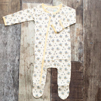 Summer Bees Footie Pajamas-Pajamas-Bestaroo-Newborn-bluebird baby & kids