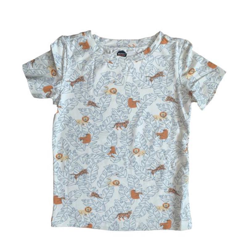 Lions, Tigers, and Bears Short Sleeve Tee-Tops & Tees-Bird & Bean-12-18 M-bluebird baby & kids