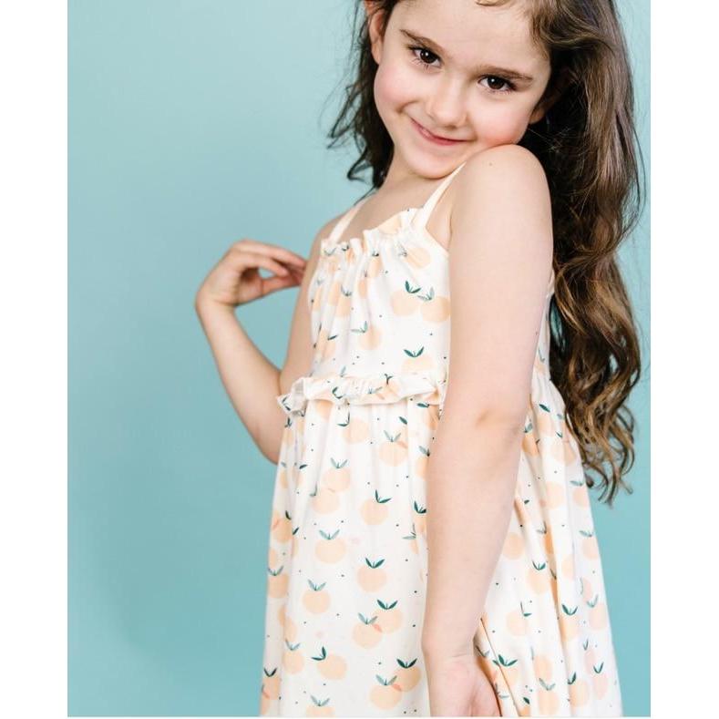 You're A Peach - Sunday Dress-Dresses-Bird & Bean-12-18 M-bluebird baby & kids