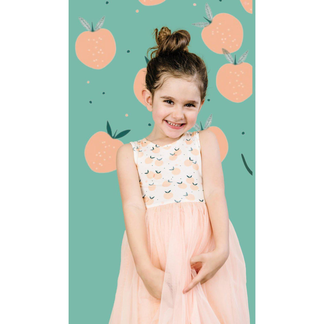 You're a Peach Tutu Party Dress - Tank-Dresses-Bird & Bean-12-18 M-bluebird baby & kids