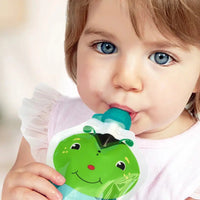 SnakPack Reusable Food Pouch - 2 CT | 5 oz FreshSquad Assort-Nursing & Feeding-ChooMee-Cheetah/Hedgehog-bluebird baby & kids