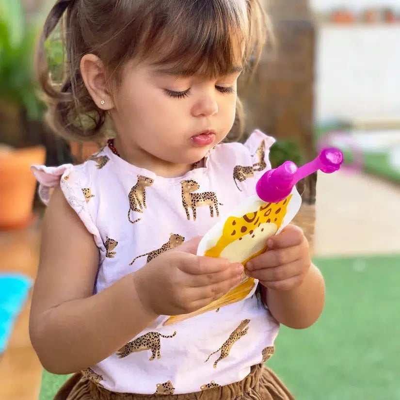 SnakPack Reusable Food Pouch - 2 CT | 5 oz FreshSquad Assort-Nursing & Feeding-ChooMee-Cheetah/Hedgehog-bluebird baby & kids