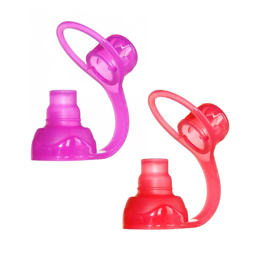 SoftSip Food Pouch Top - 2 CT | Red/Purple-Nursing & Feeding-ChooMee-bluebird baby & kids