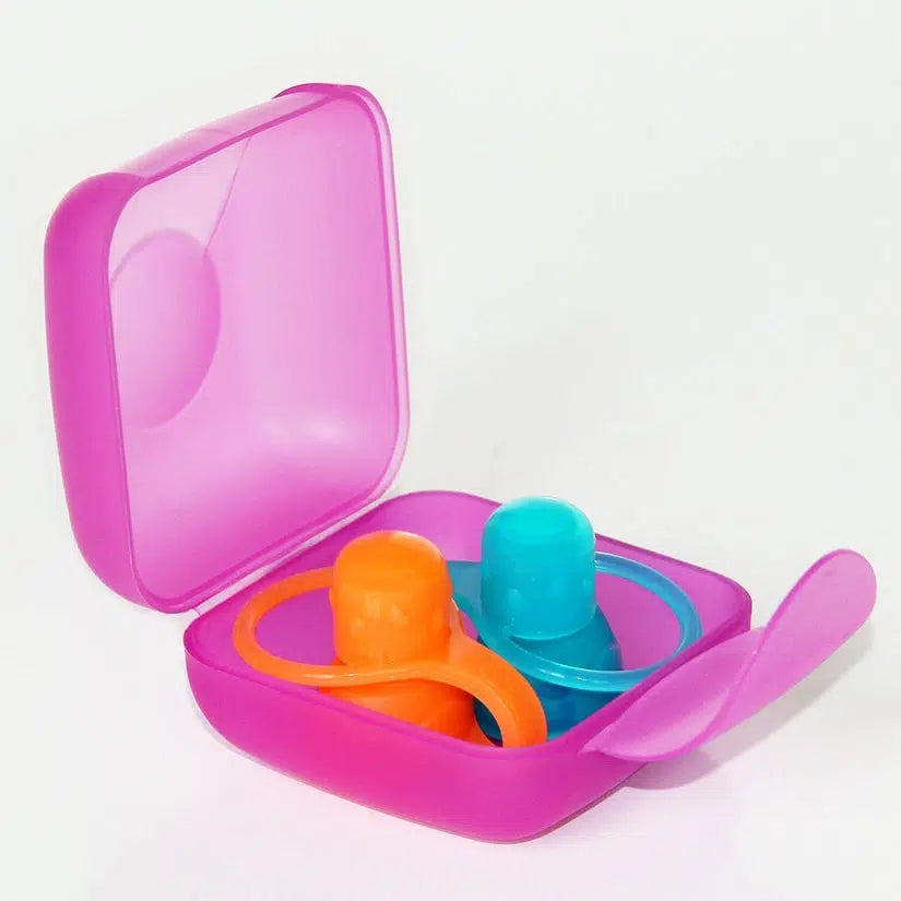 SoftSip Food Pouch Top + Travel Case-Nursing & Feeding-ChooMee-Red & Purple with white case-bluebird baby & kids