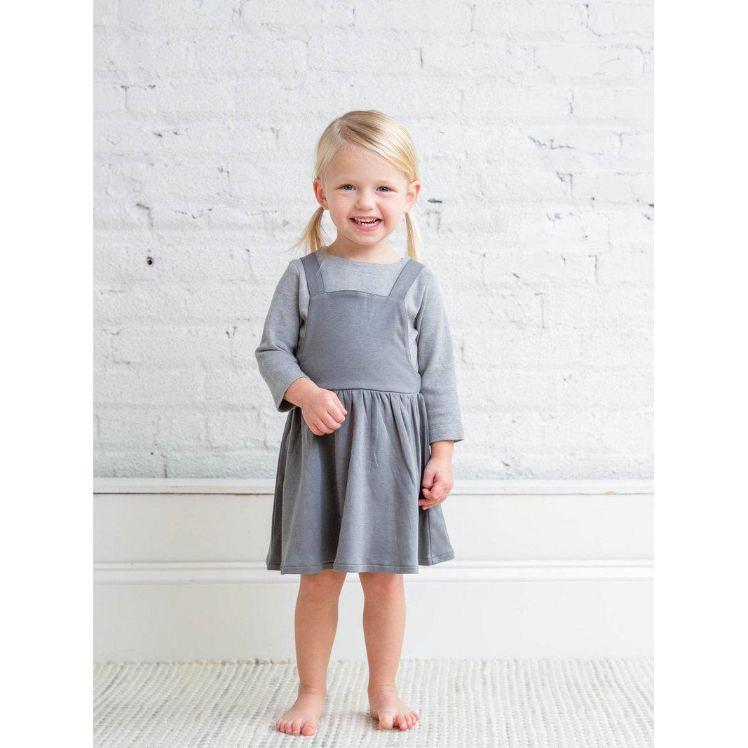 Jolie Jumper - Pewter-Dresses-Colored Organics-6-12 M-bluebird baby & kids