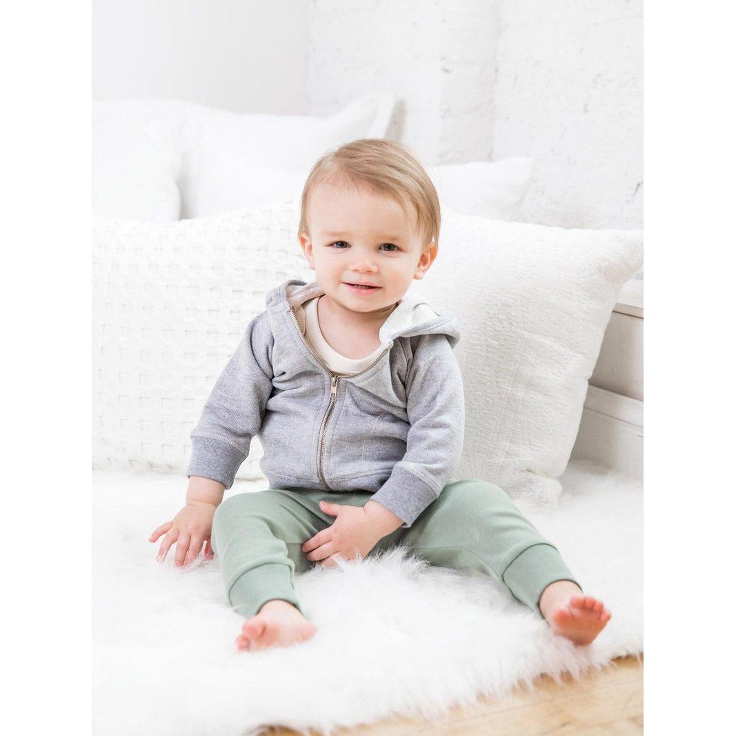 Organic Cruz Baby Joggers-Joggers-Colored Organics-0-3 M-Thyme-bluebird baby & kids