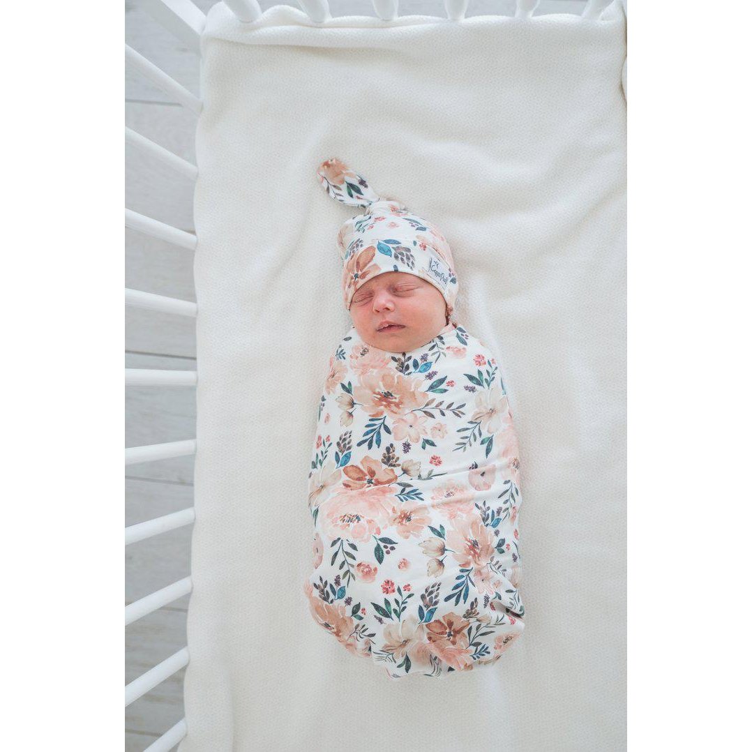 Autumn Newborn Top Knot Hat-Hats-Copper Pearl-bluebird baby & kids