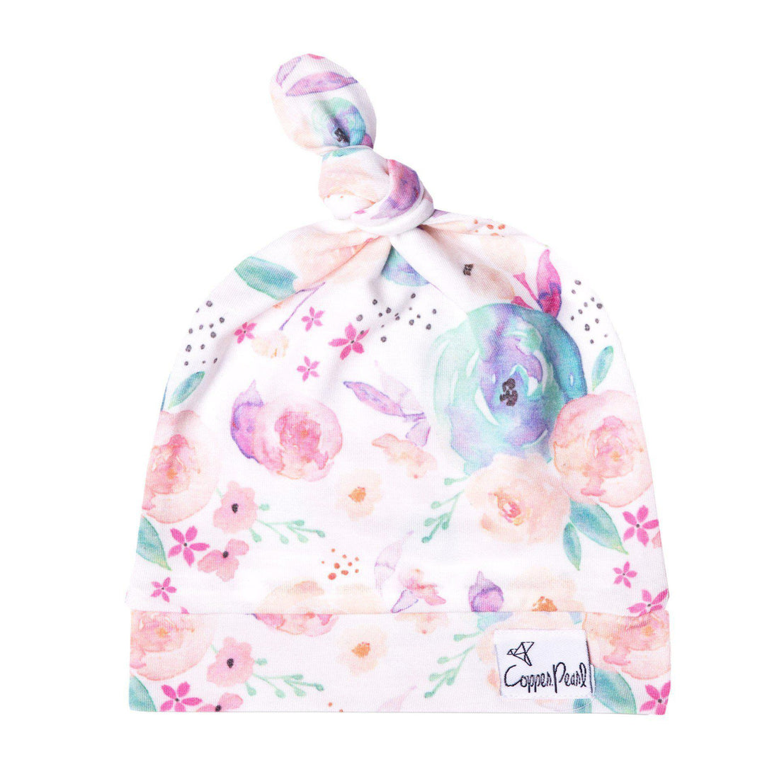 Bloom Newborn Top Knot Hat-Hats-Copper Pearl-bluebird baby & kids