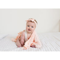 Blush Knit Swaddle Blanket-Blankets & Loveys-Copper Pearl-bluebird baby & kids