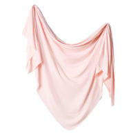 Blush Knit Swaddle Blanket-Blankets & Loveys-Copper Pearl-bluebird baby & kids