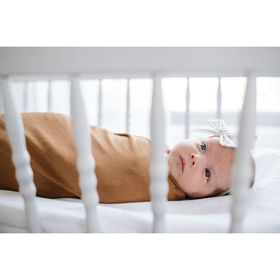 Camel Knit Swaddle Blanket-Swaddle Blankets-Copper Pearl-bluebird baby & kids