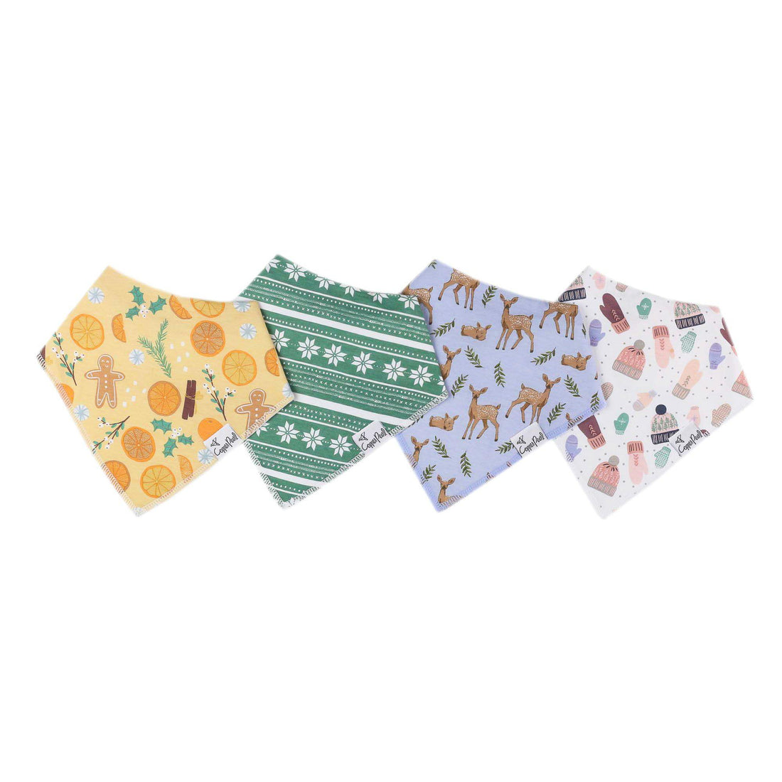 Cider Baby Bandana Drool Bibs-Bibs-Copper Pearl-Doe Print (Cider)-bluebird baby & kids