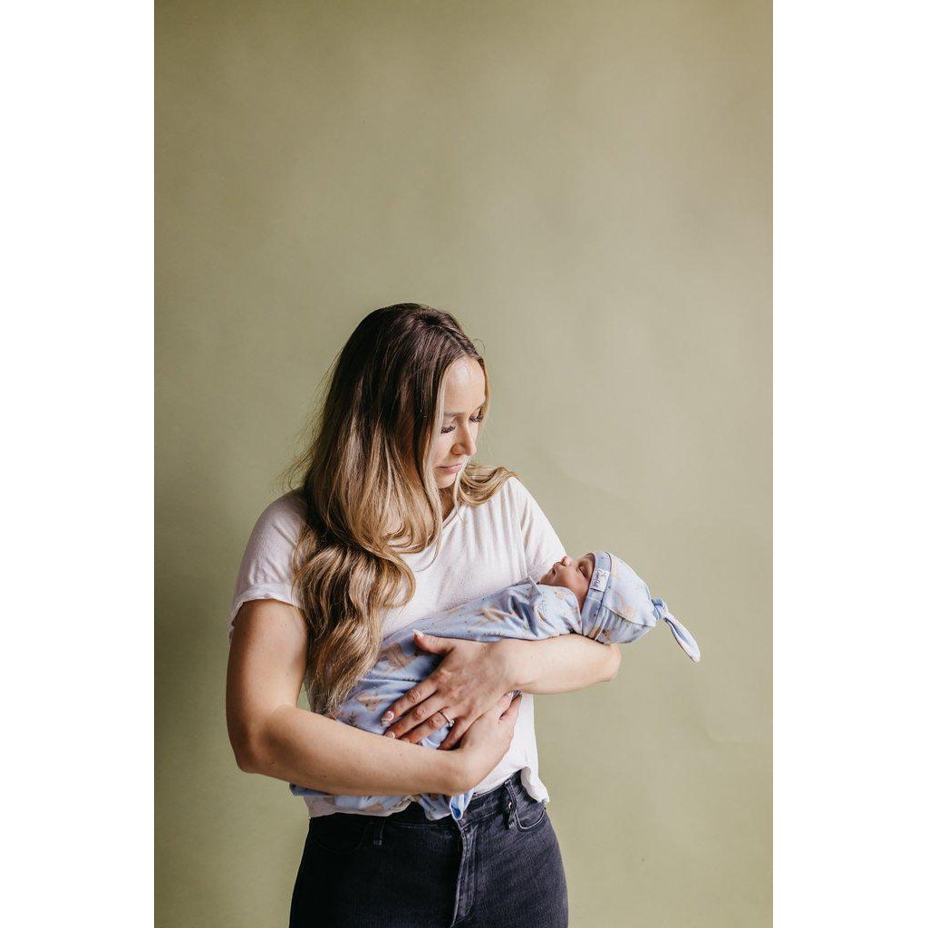 Doe Knit Swaddle Blanket-Swaddle Blankets-Copper Pearl-bluebird baby & kids