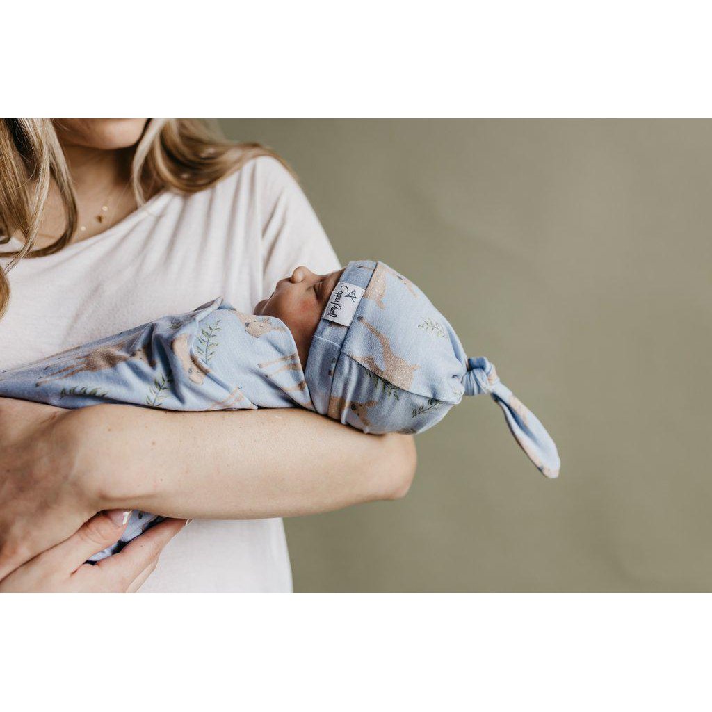 Doe Newborn Top Knot Hat-Hats-Copper Pearl-bluebird baby & kids