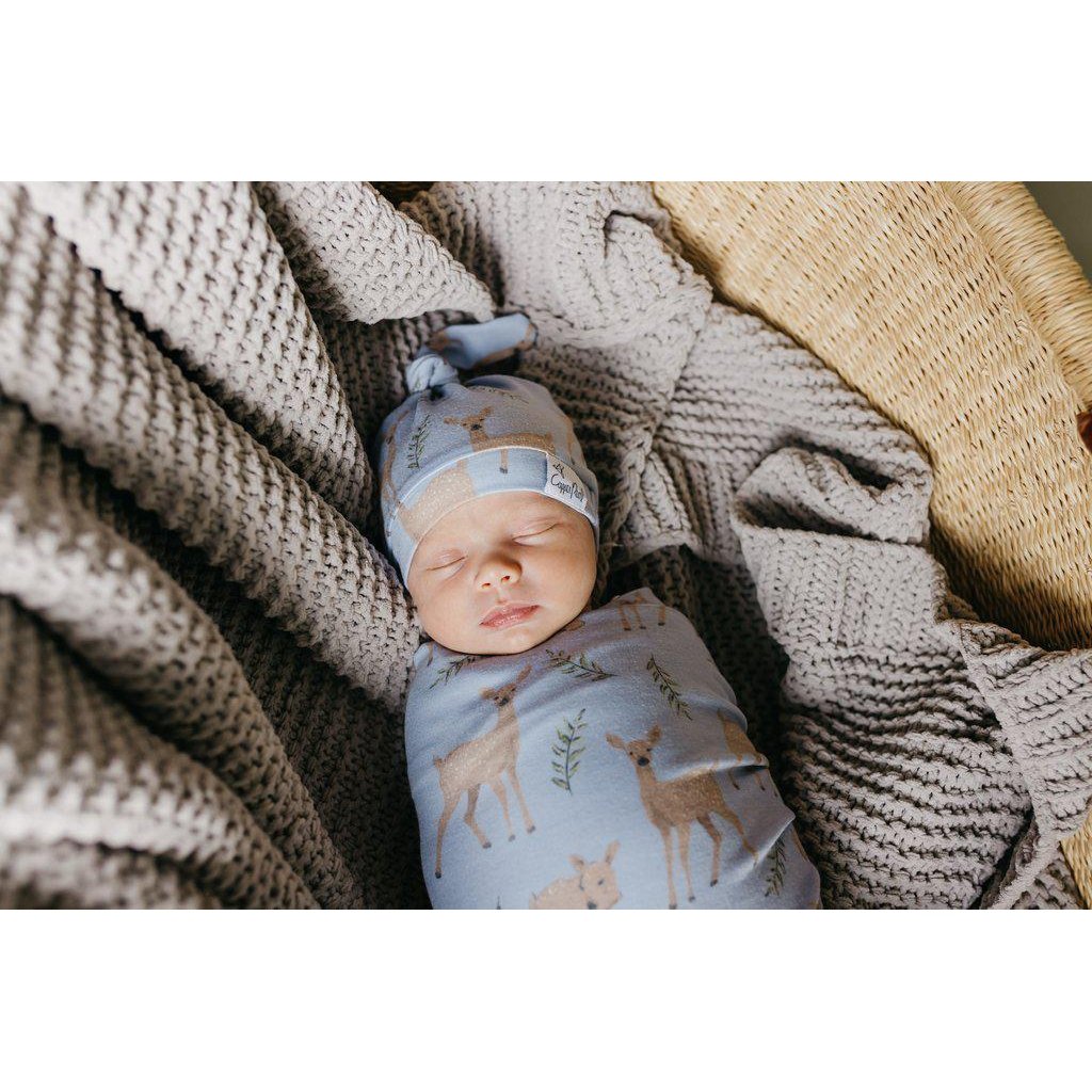 Doe Newborn Top Knot Hat-Hats-Copper Pearl-bluebird baby & kids