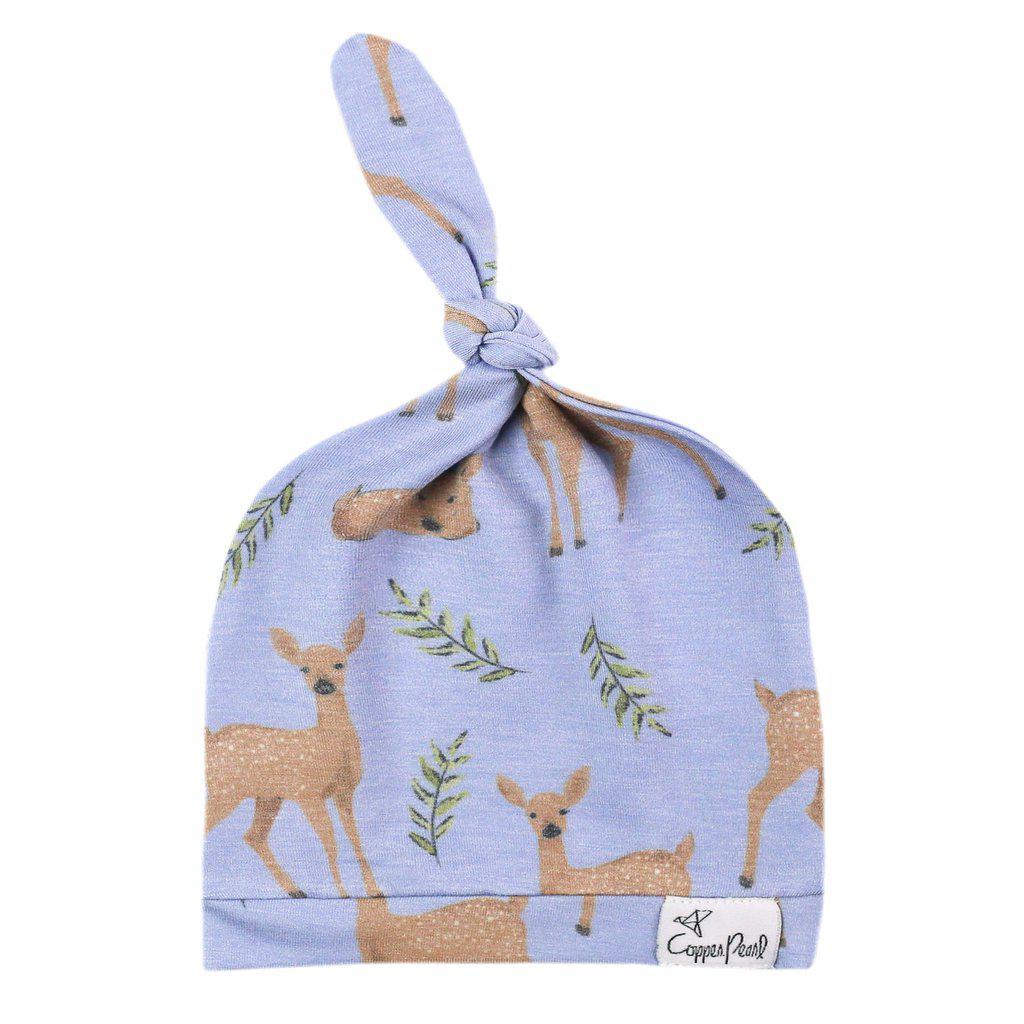 Doe Newborn Top Knot Hat-Hats-Copper Pearl-bluebird baby & kids