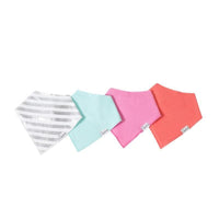 Jewel Baby Bandana Drool Bibs-Bibs-Copper Pearl-Metallic Stripe (Jewel)-bluebird baby & kids