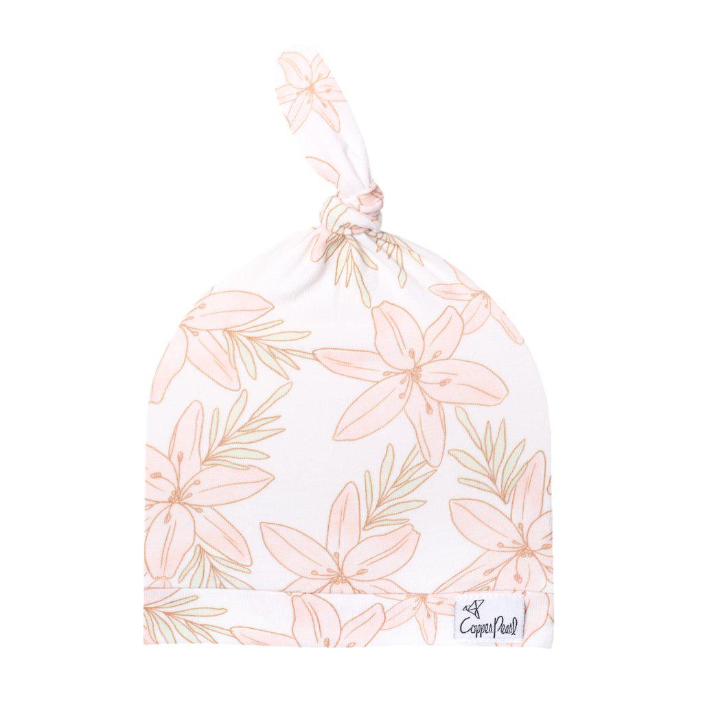 Kiana Newborn Top Knot Hat-Hats-Copper Pearl-bluebird baby & kids