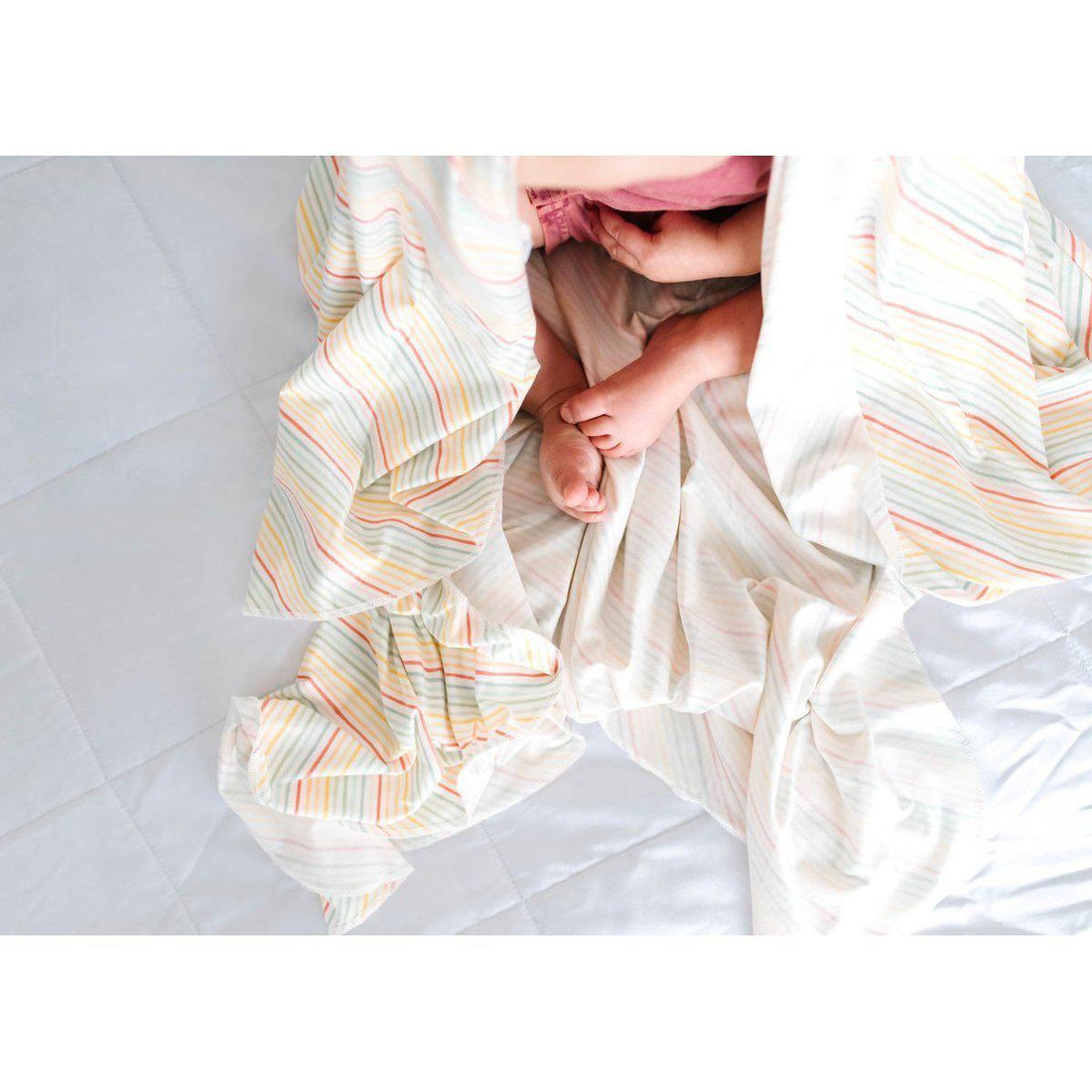 Rainee Knit Swaddle Blanket-Blankets & Loveys-Copper Pearl-bluebird baby & kids