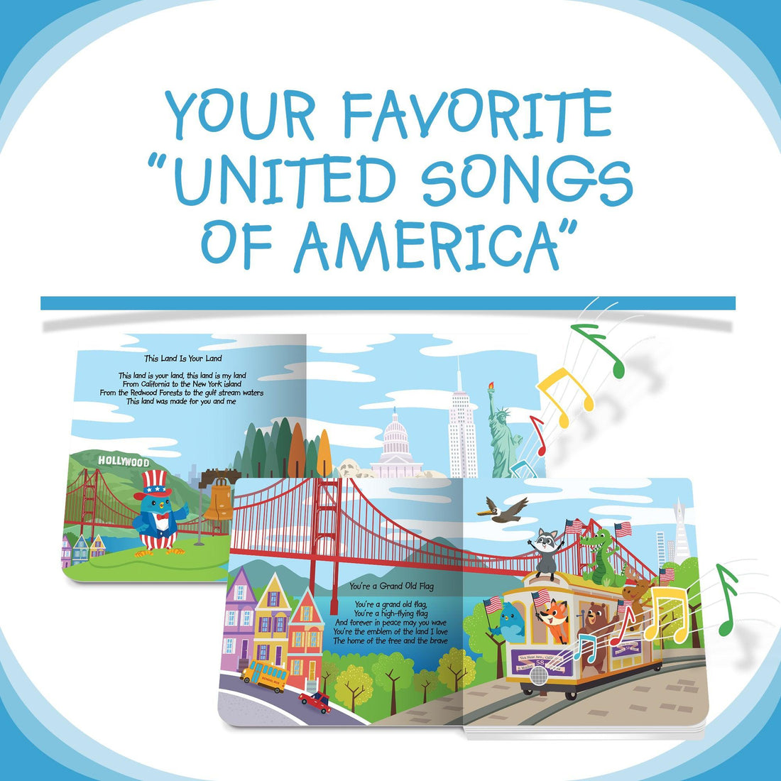 Ditty Bird United Songs of America-Baby Activity Toys-Ditty Bird-bluebird baby & kids