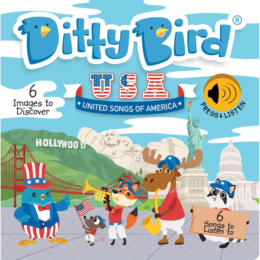 Ditty Bird United Songs of America-Baby Activity Toys-Ditty Bird-bluebird baby & kids