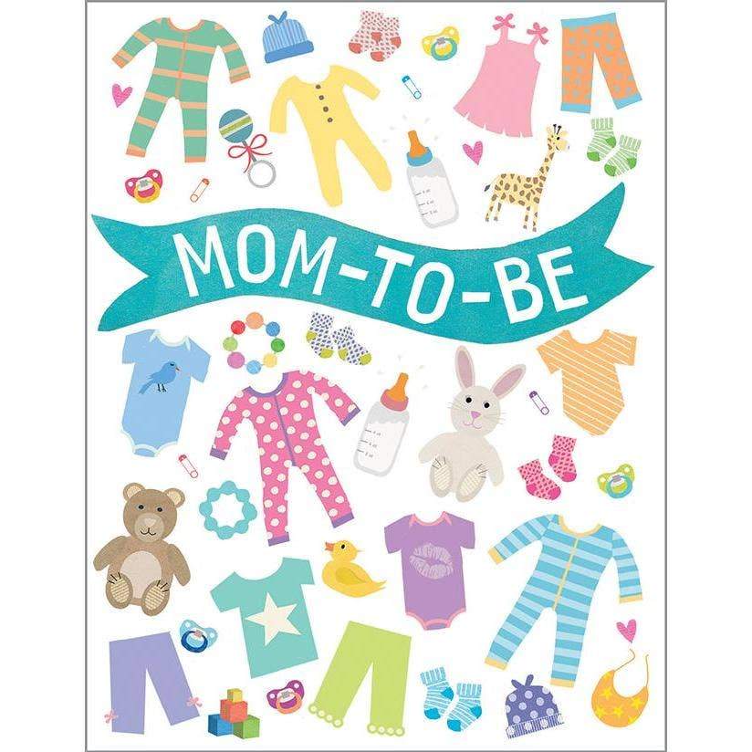 Baby Card - Mom To Be Baby Clothes-Greeting Cards-GINA B DESIGNS-bluebird baby & kids