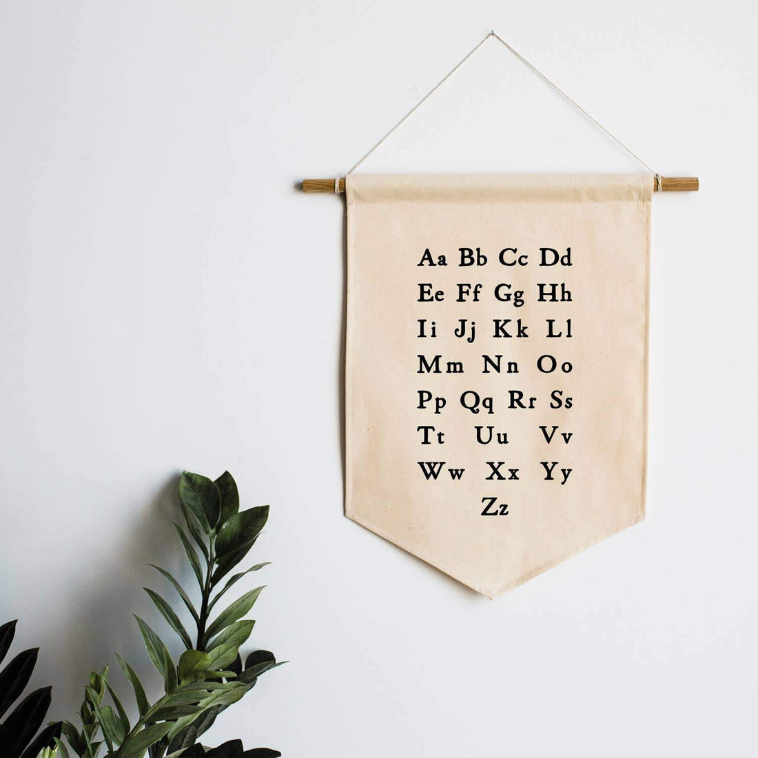 Schoolhouse Alphabet Canvas Banner-Wall Decor-Gladfolk-bluebird baby & kids