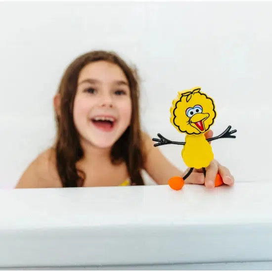 Big Bird Sesame Street GloPal Character + 2 cubes-Bath Toys-GloPals-bluebird baby & kids