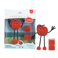 GloPals: Light Up Sensory Toy + Cubes-Bath Toys-GloPals-Red-bluebird baby & kids