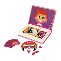 Girl's Crazy Faces Magnetibook-Activity Book-Janod-bluebird baby & kids