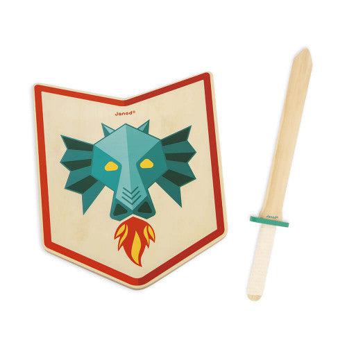 Knight's Set - Dragon-Pretend Professions & Role Playing-Janod-bluebird baby & kids