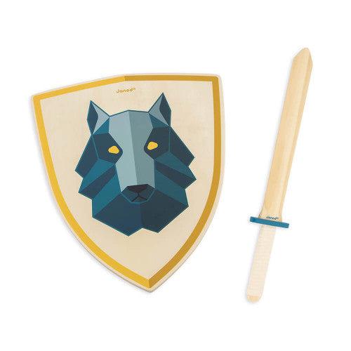 Knight's Set - Wolf-Pretend Professions & Role Playing-Janod-bluebird baby & kids