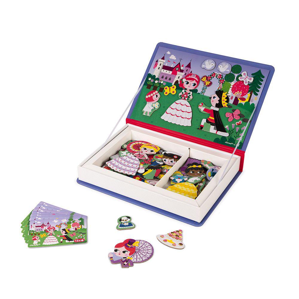 Princesses Magnetibook-Activity Book-Janod-bluebird baby & kids