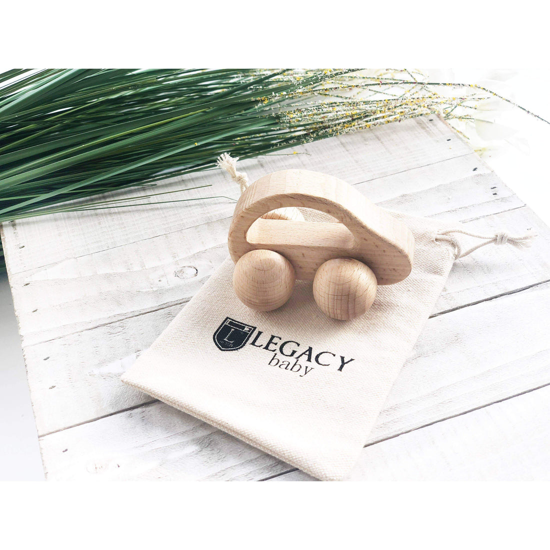 Small Wooden Toy Car for Babies & Toddlers-Montessori-Legacy Learning Academy-bluebird baby & kids