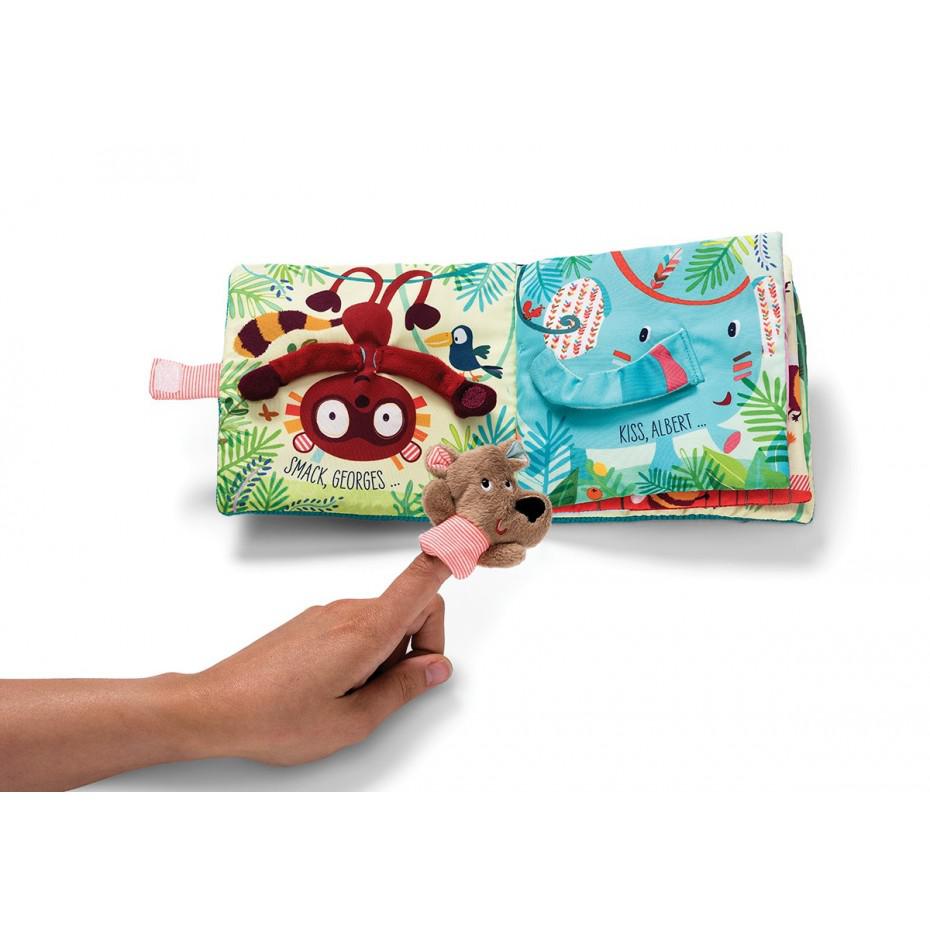 Kiss Cesar - Fabric Book-Soft Toys-Lilliputiens-bluebird baby & kids