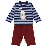 Pengiun Applique Baby Top-Baby & Toddler Tops-Lilly + Sid-0-3 M-bluebird baby & kids