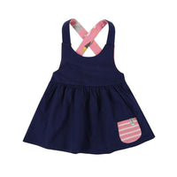 Pink and Swan Reversible Dress-Dresses-Lilly + Sid-18-24 M-bluebird baby & kids