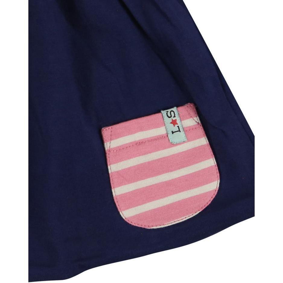 Pink and Swan Reversible Dress-Dresses-Lilly + Sid-18-24 M-bluebird baby & kids