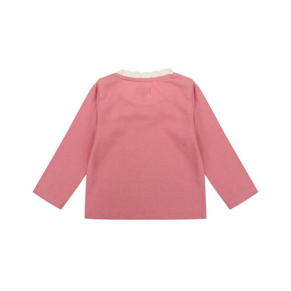 Ruffled Collar Long Sleeve Tee (0-3 M)-Tops & Tees-Lilly + Sid-0-3 M-bluebird baby & kids